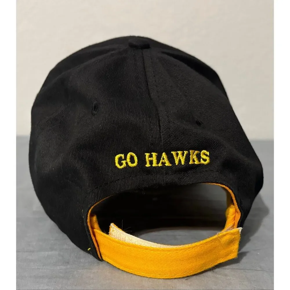 Iowa Hawkeyes Unisex Black Cap One Size Team Strapback